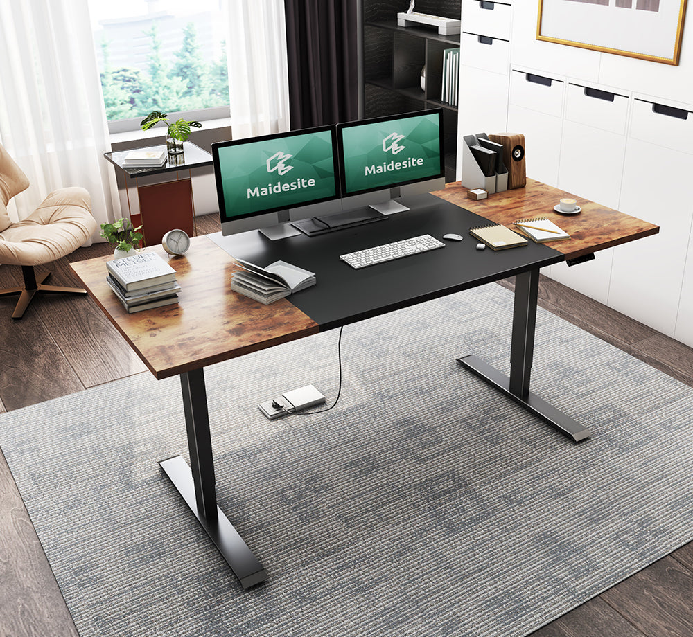 Maidesite SC2 Pro 160x80cm escritorio altura regulable, puede poner varios dispositivos y monitores