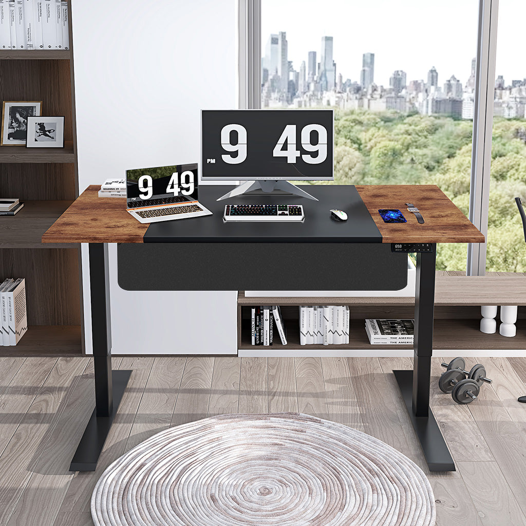 Escritorio elevable SC2 Pro de Maidesite con tablero de 2 piezas de 160 x 80 cm es ideal para la mayoría de las personas que trabajan en la oficina y en casa