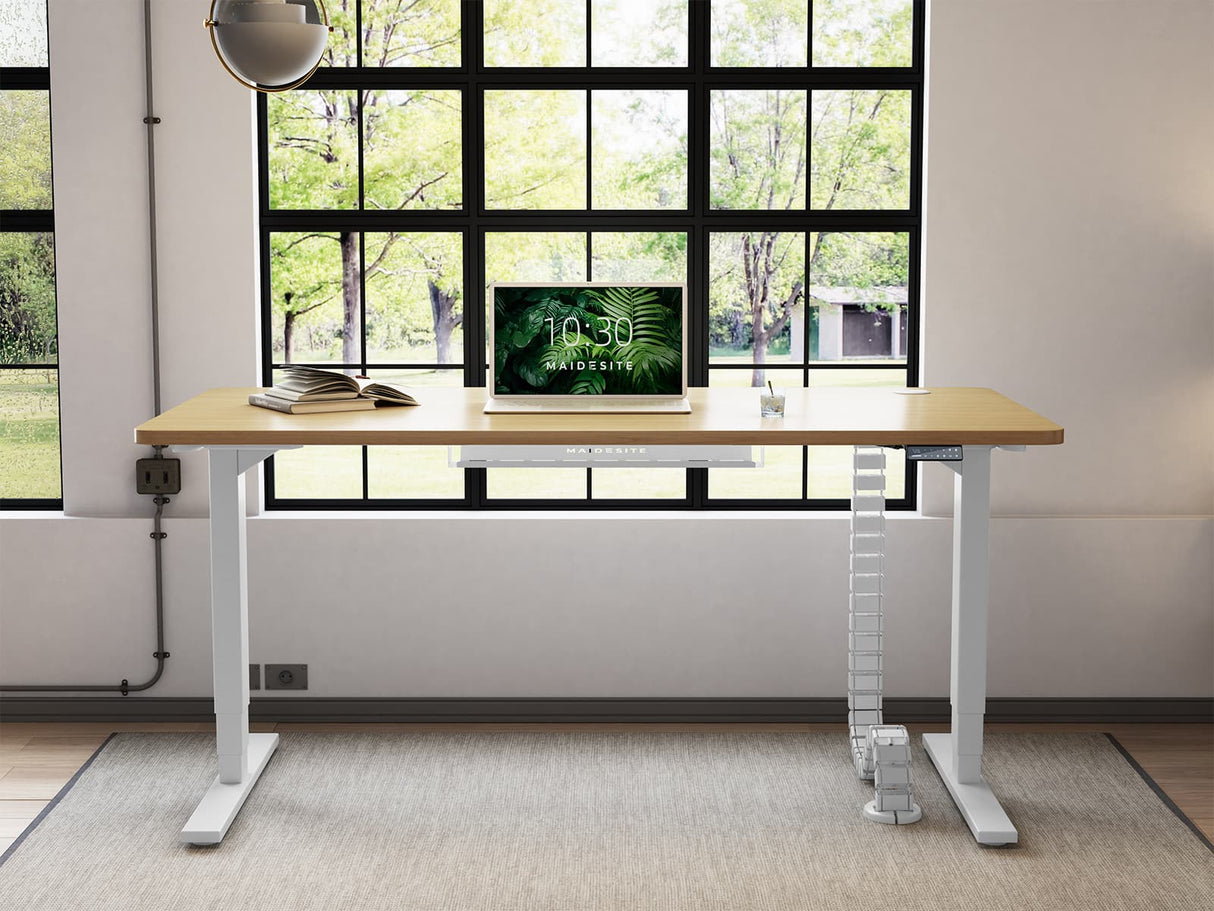 Escritorio elevable Maidesite T2 Pro Plus incluido panel de control táctil con 4 alturas de memoria y carga usb