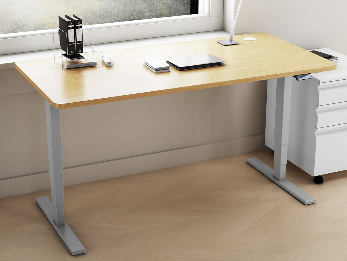 El escritorio altura regulable Maidesite T2 Pro Plus es ideal para trabajar sentado y de pie y es bueno para la columna y la espalda baja.