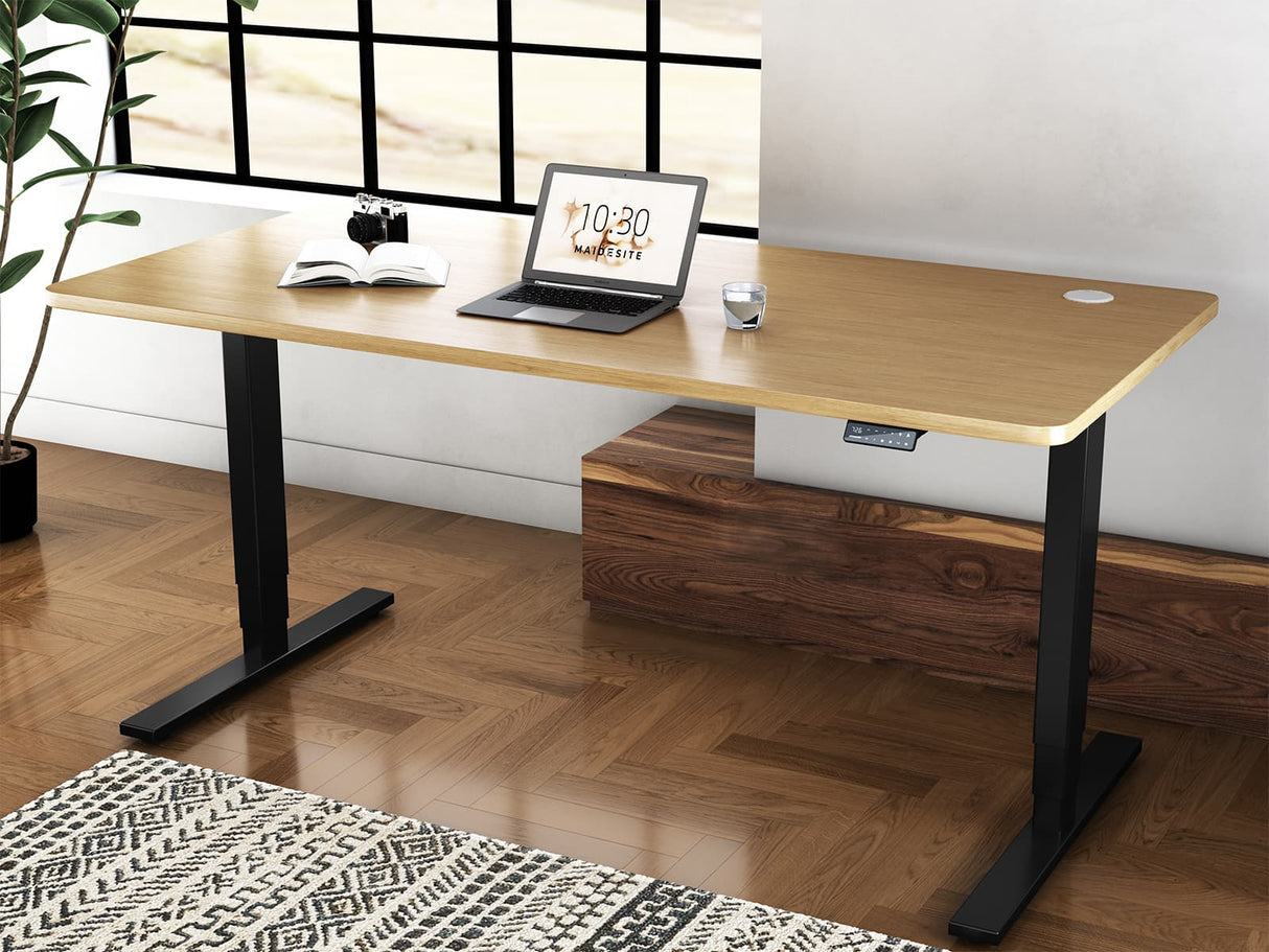 Maidesite T2 Pro Plus - Marco de escritorio elevable que soporta tablero de 120x60 cm a 200x80 cm