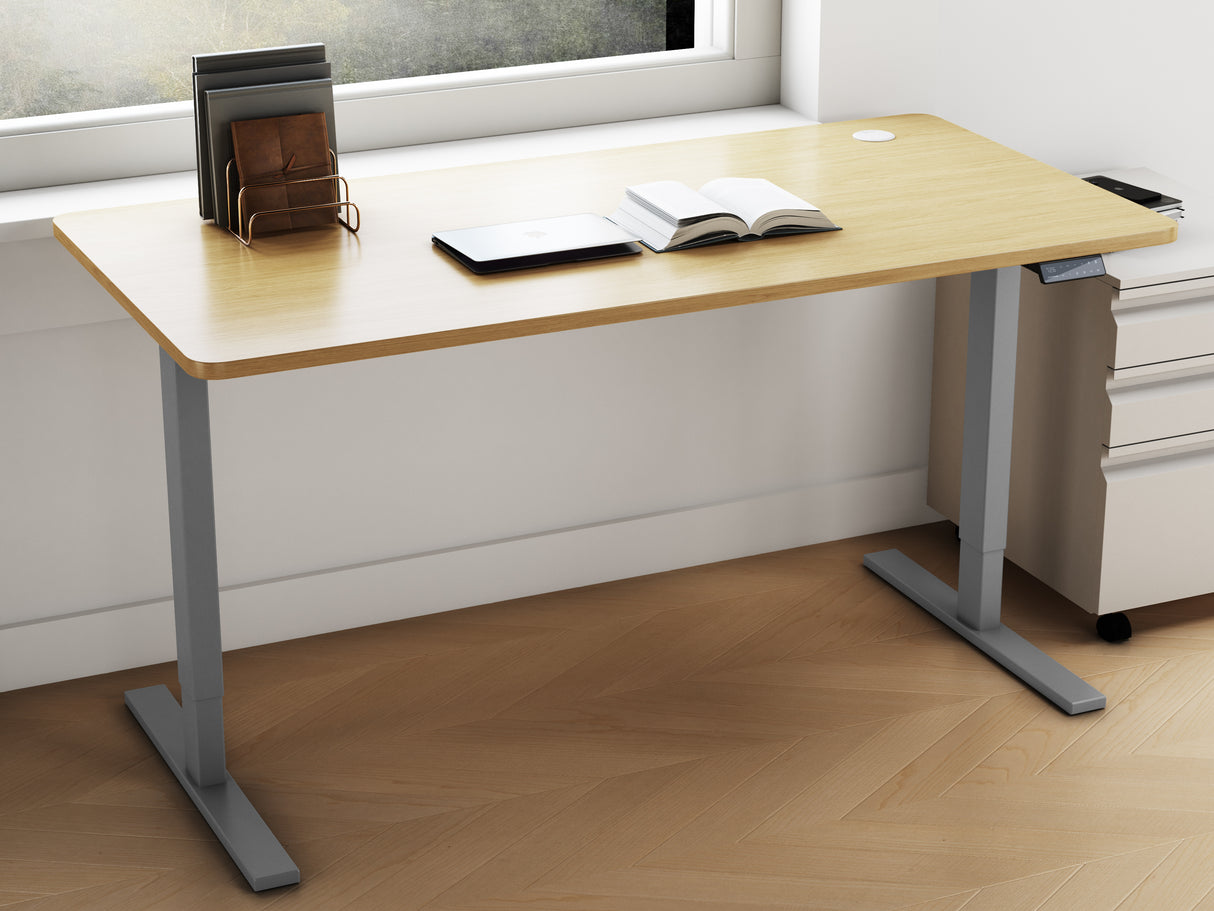 Marco de escritorio elevable T2 Pro compatible con tablero de 120x60cm, 140x70cm, 160x80cm, 180x80cm