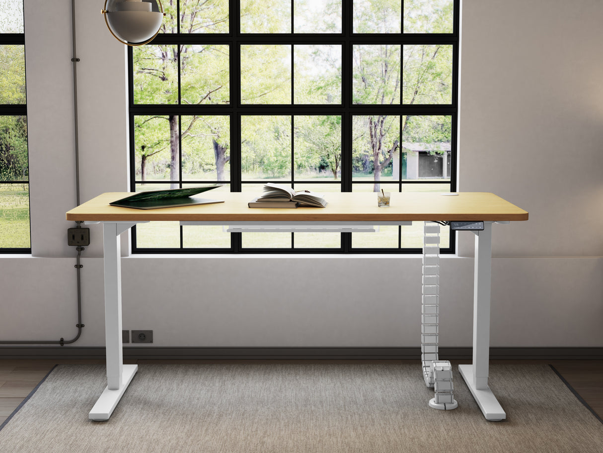 Escritorio eléctrico elevable Maidesite T2 Pro con panel de control LED, 4 ajustes de memoria y seguro para niños