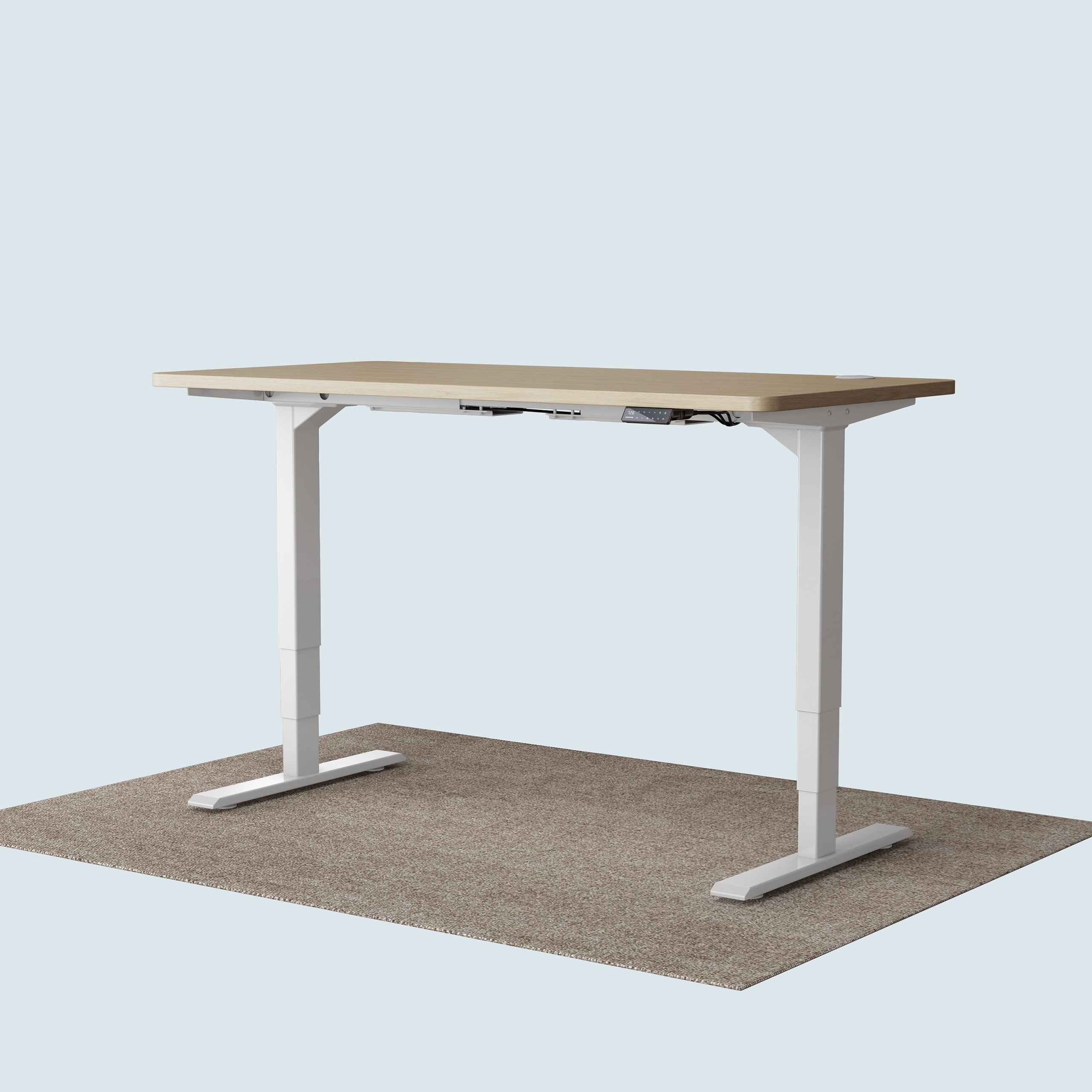 Maidesite escritorio regulable en altura adecuado para 120 140 160 180cm tablero de madera