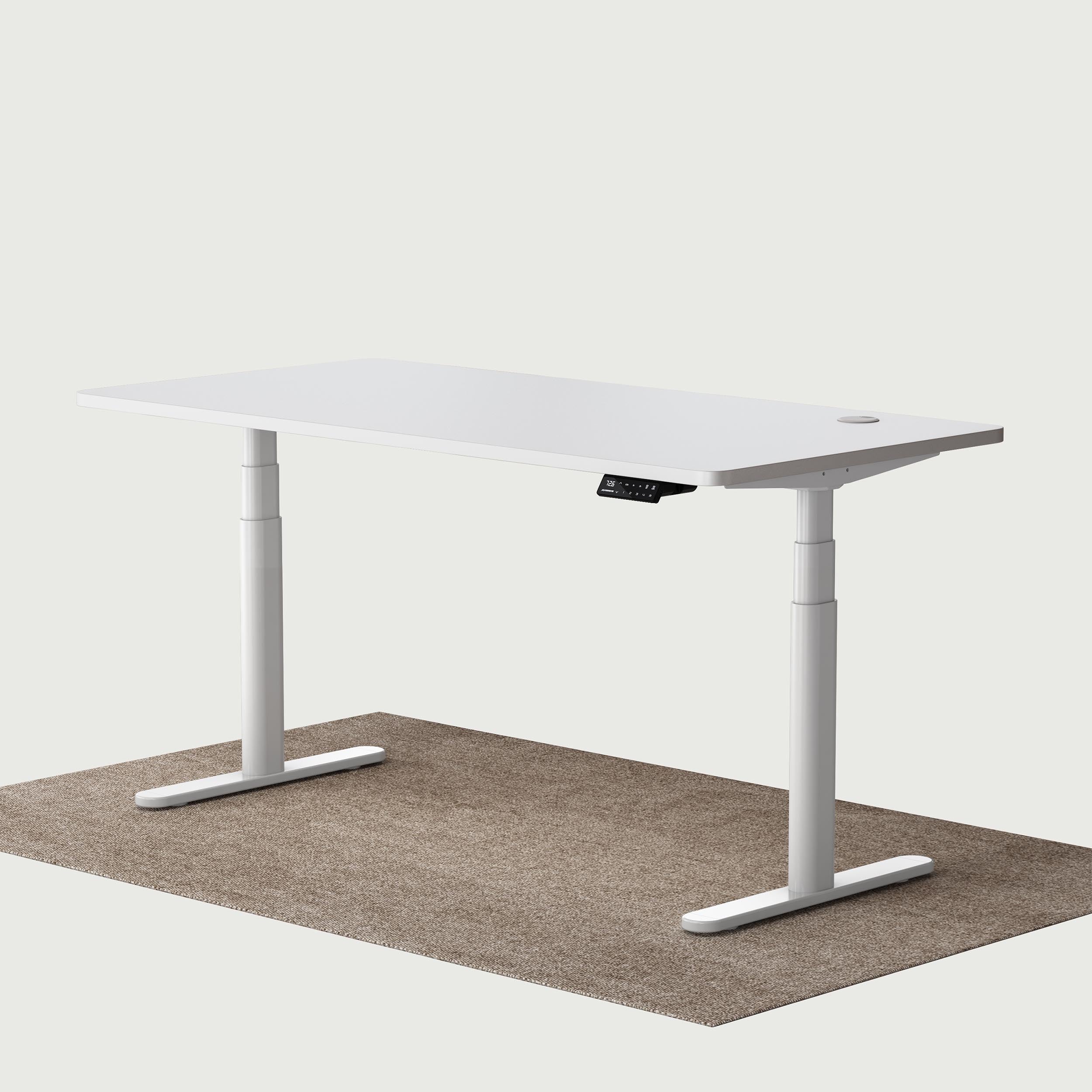TH2 Pro Plus blanco ovalado eléctrico altura ajustable marco de escritorio con blanco 160x80 cm de escritorio