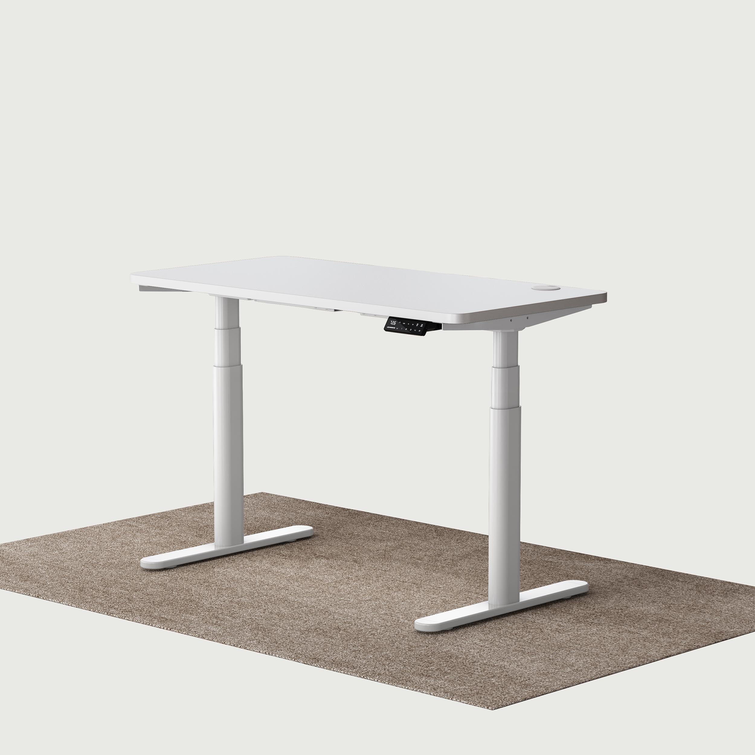 TH2 Pro Plus blanco ovalado escritorio eléctrico regulable en altura marco con blanco 120x60 cm de escritorio