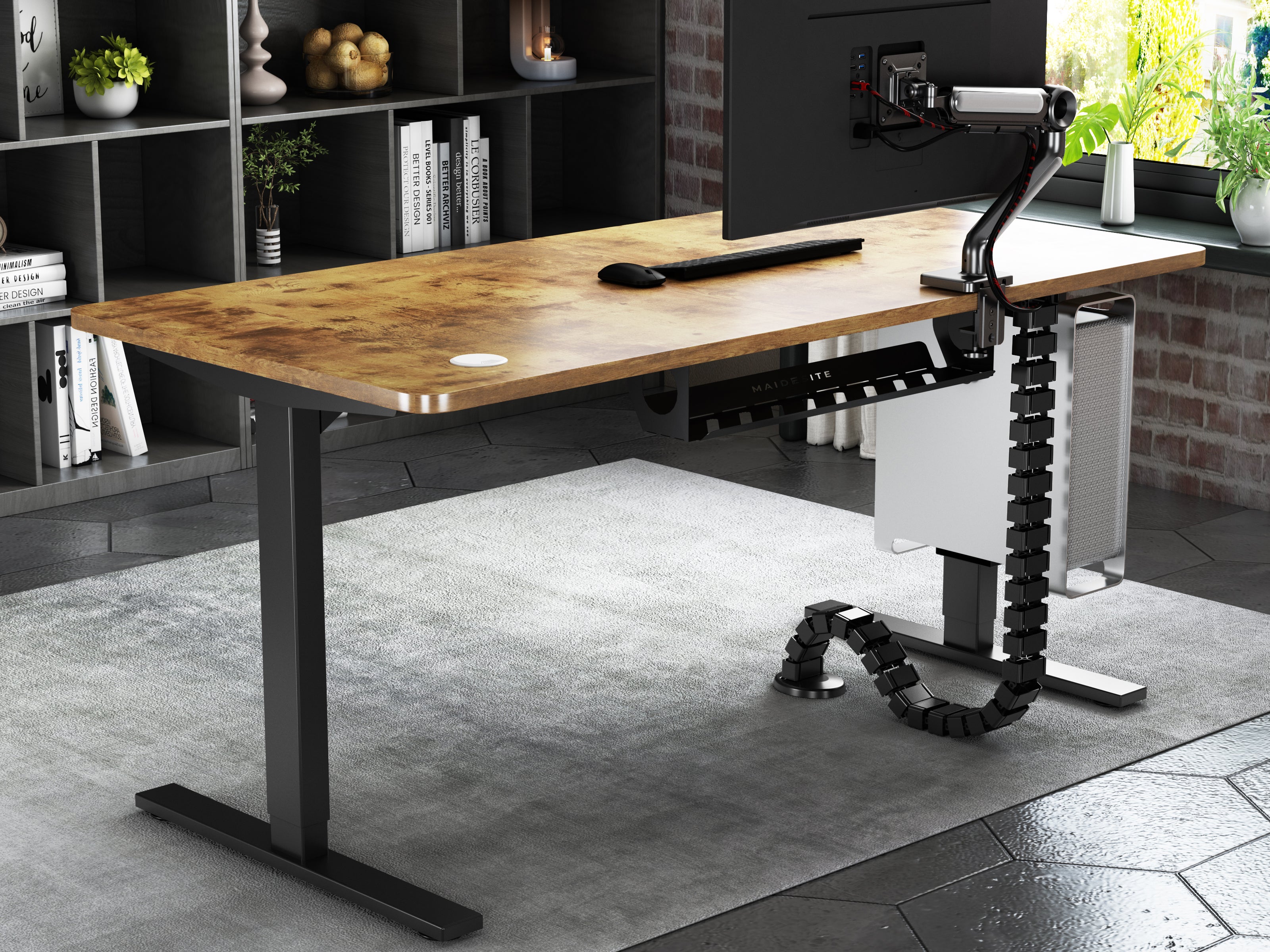 Maidesite Marco de Escritorio Elevable Regulable en Altura T2 Pro