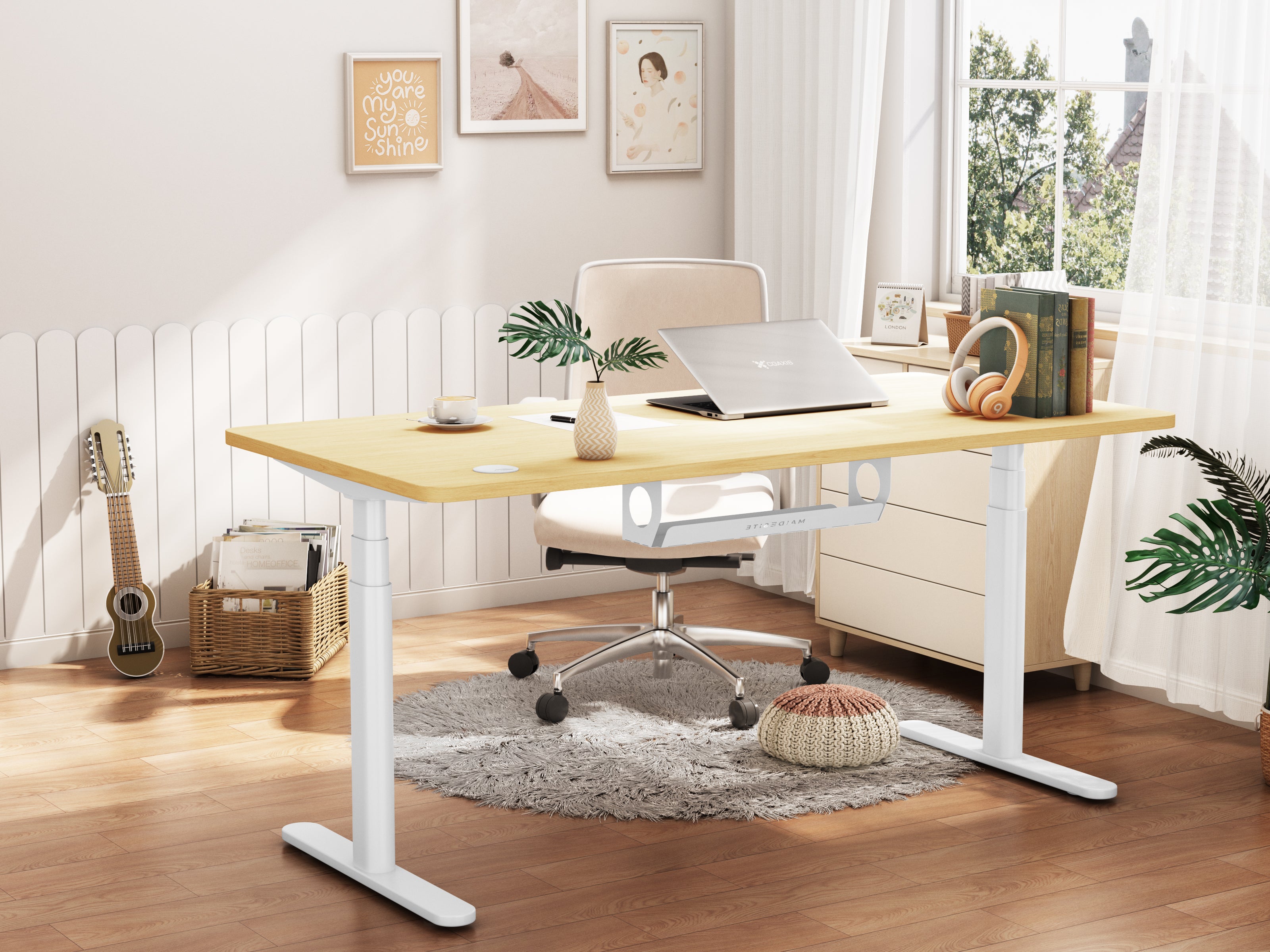 Maidesite TH2 Pro Plus/EL2 Plus Art-Marco de Escritorio Eléctrico Elevable en Altura