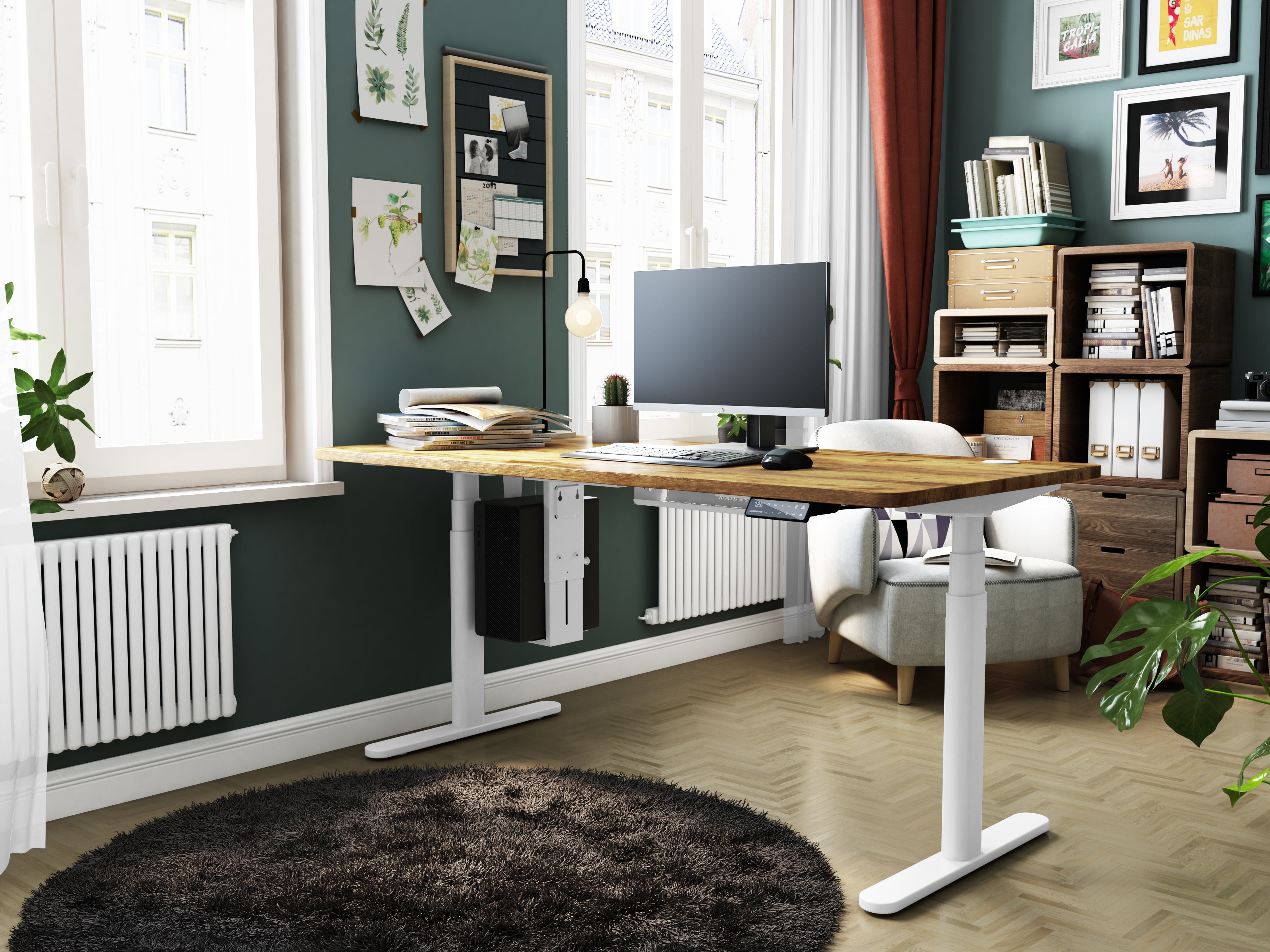 Maidesite TH2 Pro Plus/EL2 Plus Art-Marco de Escritorio Eléctrico Elevable en Altura