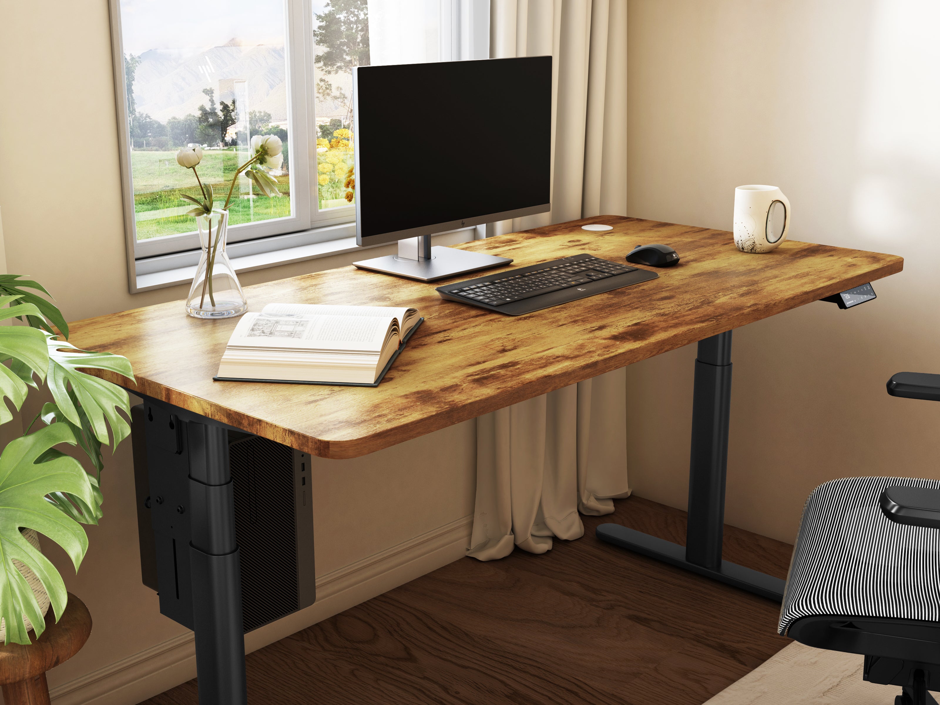 Maidesite TH2 Pro Plus/EL2 Plus Art-Marco de Escritorio Eléctrico Elevable en Altura