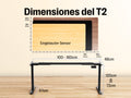 Maidesite Marco de Escritorio Elevable Regulable en Altura T2