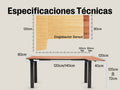 Escritorio en forma de L de Maidesite, modelo Canvas, con 4 patas de altura regulable