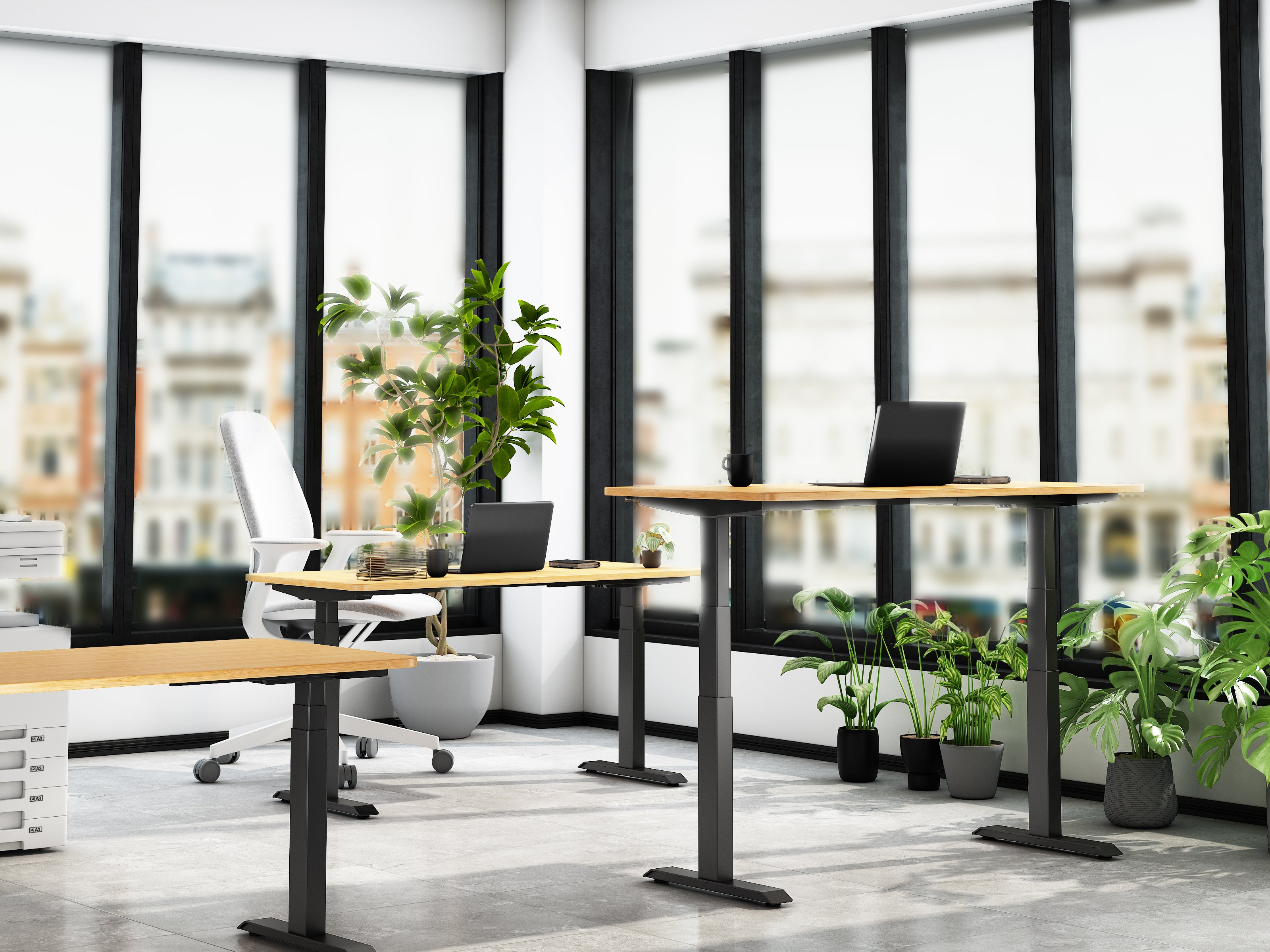 Maidesite T2 Pro Max - Base de escritorio eléctrica con altura ajustable