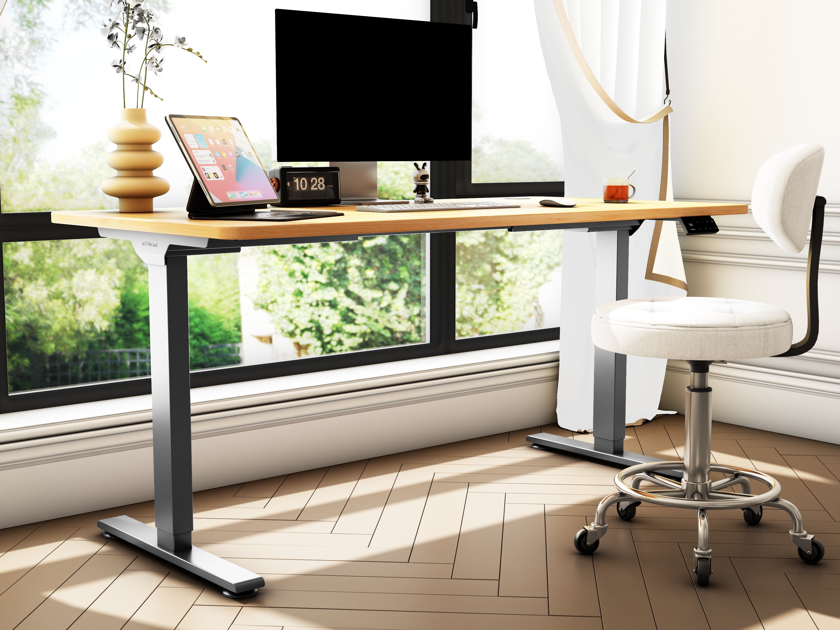 Maidesite Marco de Escritorio Elevable Regulable en Altura T2