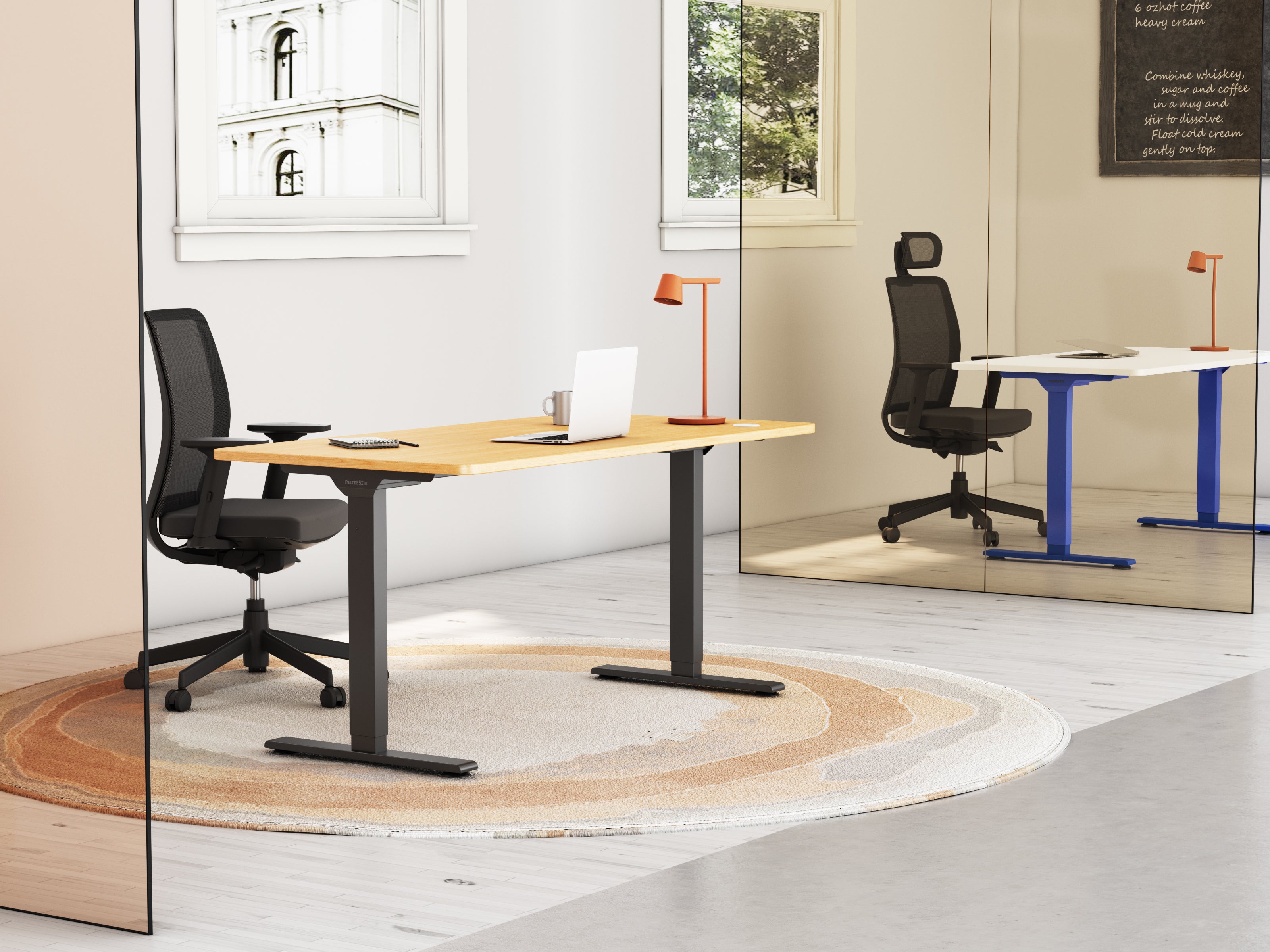 Maidesite Marco de Escritorio Elevable Regulable en Altura T2