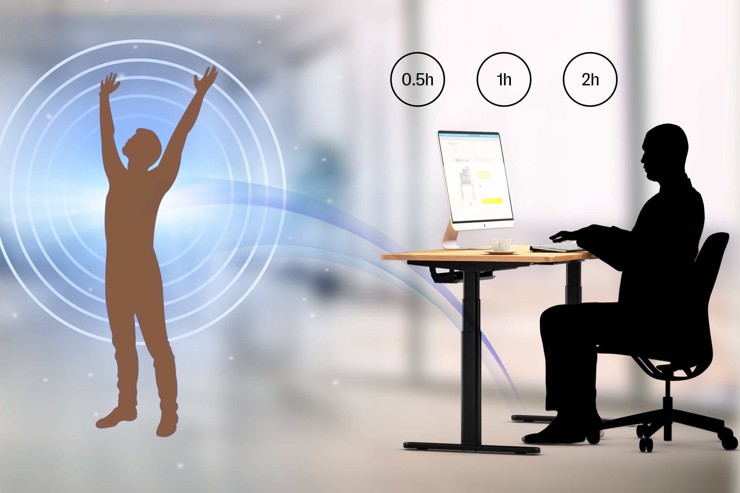 <p>Recordatorio para levantarse</p>