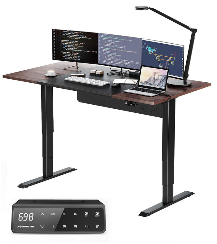 Escritorio elevable Maidesite SC2 Pro de 160 x 80 cm admite 3 monitores y es ideal para profesionales como programadores, desarrolladores y corredores