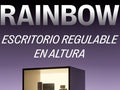 Escritorio Maidesite Rainbow de altura ajustable con tira de LED