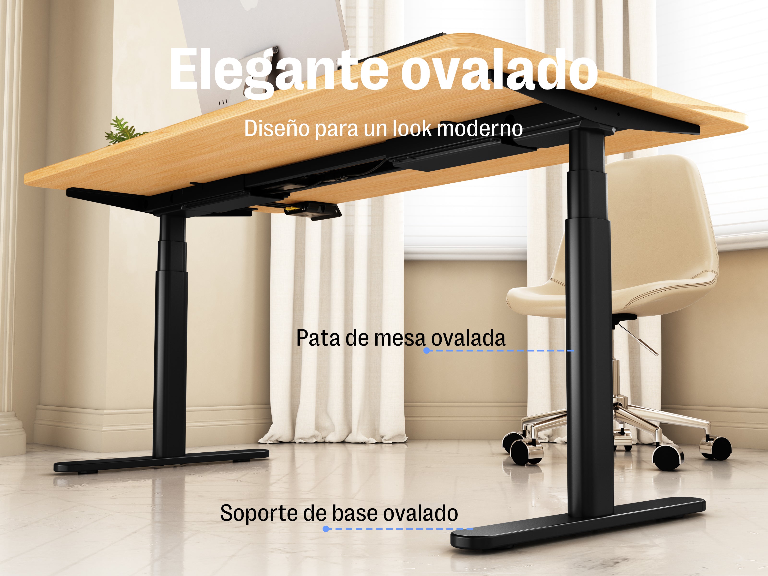 Maidesite TH2 Pro Plus/EL2 Plus Art-Marco de Escritorio Eléctrico Elevable en Altura