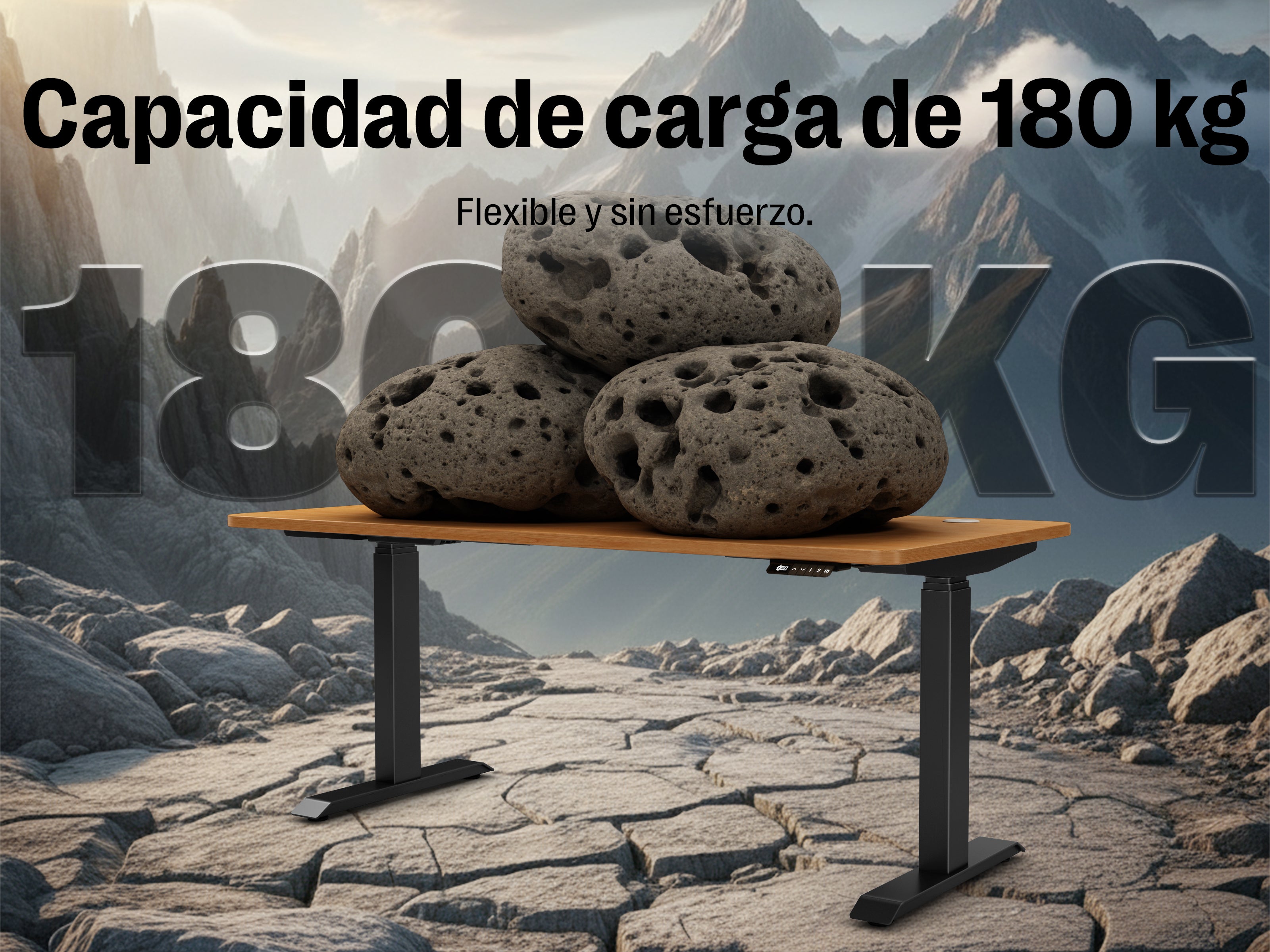 Maidesite T2 Pro Max - Base de escritorio eléctrica con altura ajustable