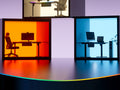 Escritorio Maidesite Rainbow de altura ajustable con tira de LED