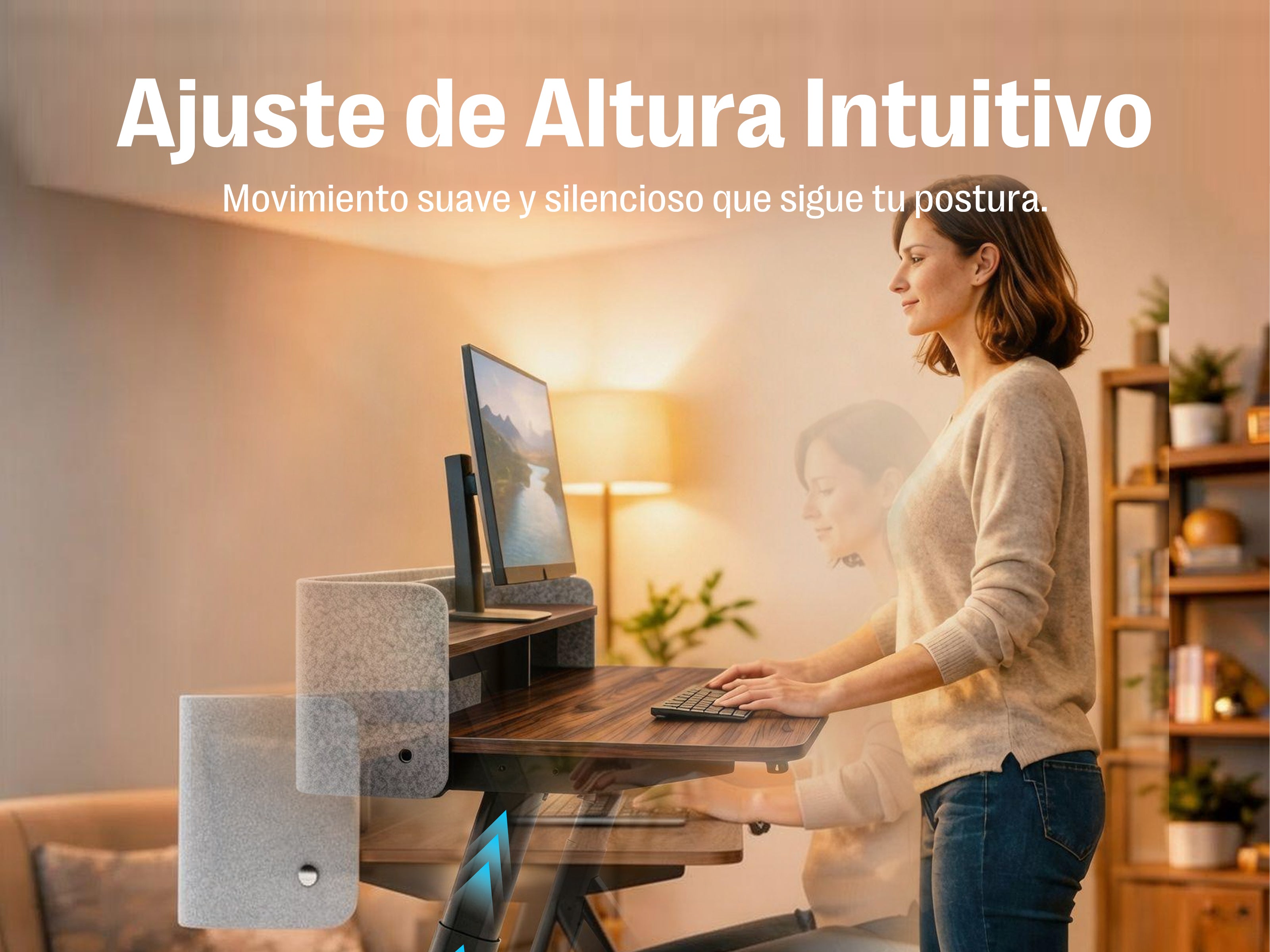 Maidesite Arborlift Desk - Escritorio Elevable 120 x 60 / 140 x 70 cm