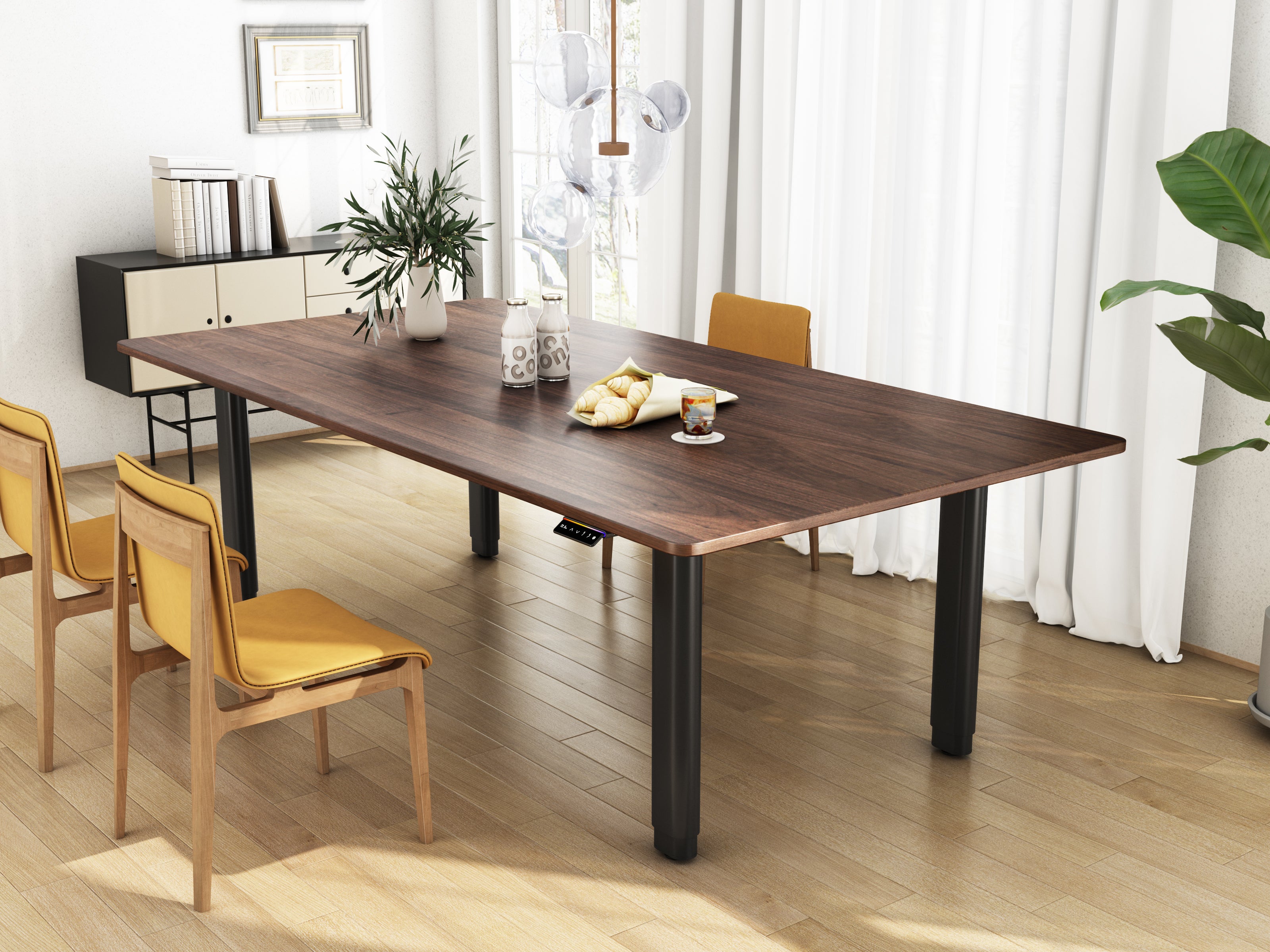 Maidesite T4 Pro Plus-Marco de Escritorio Eléctrico Elevable en Altura Doble Motor