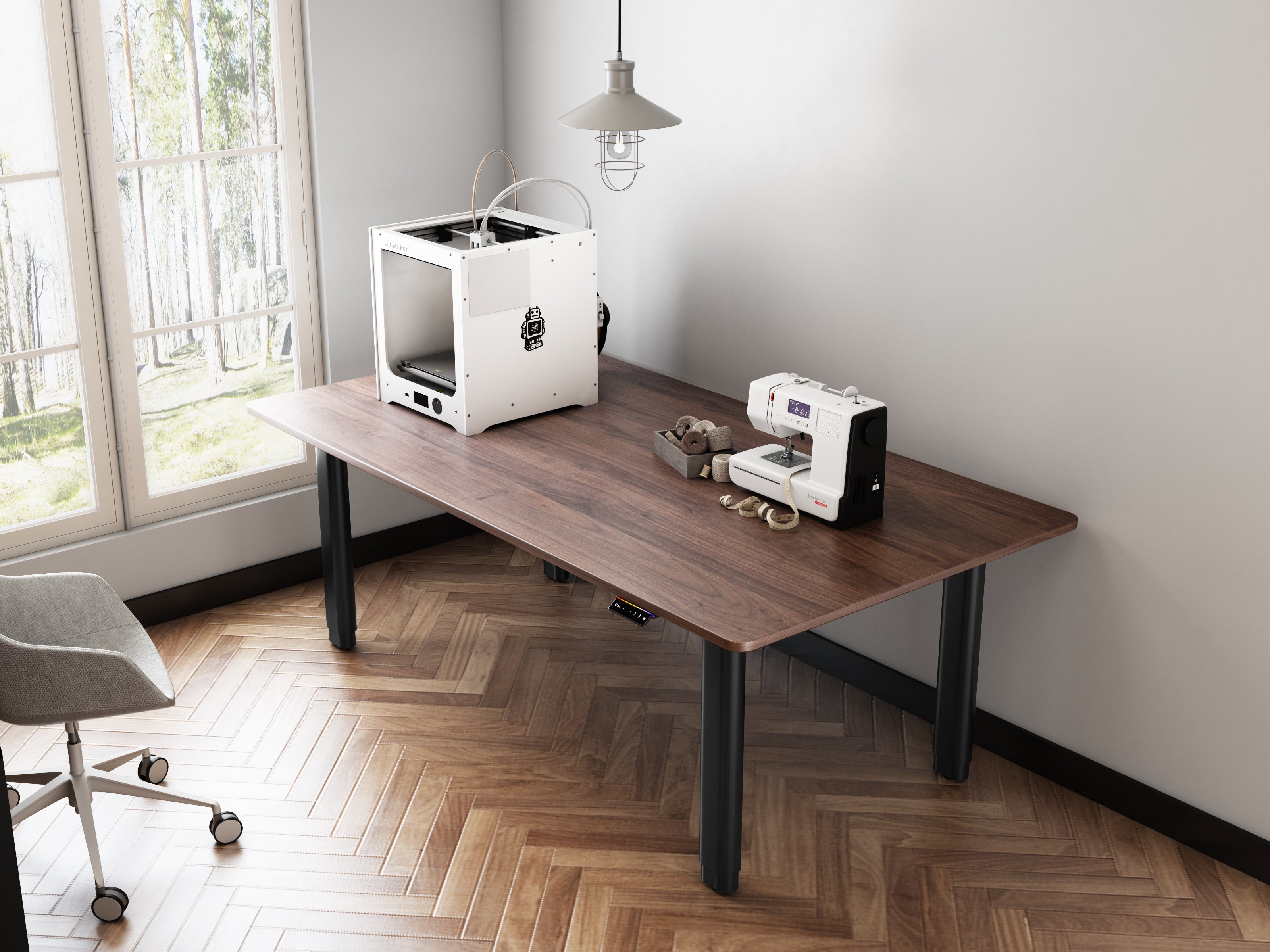 Maidesite T4 Pro Plus-Marco de Escritorio Eléctrico Elevable en Altura Doble Motor