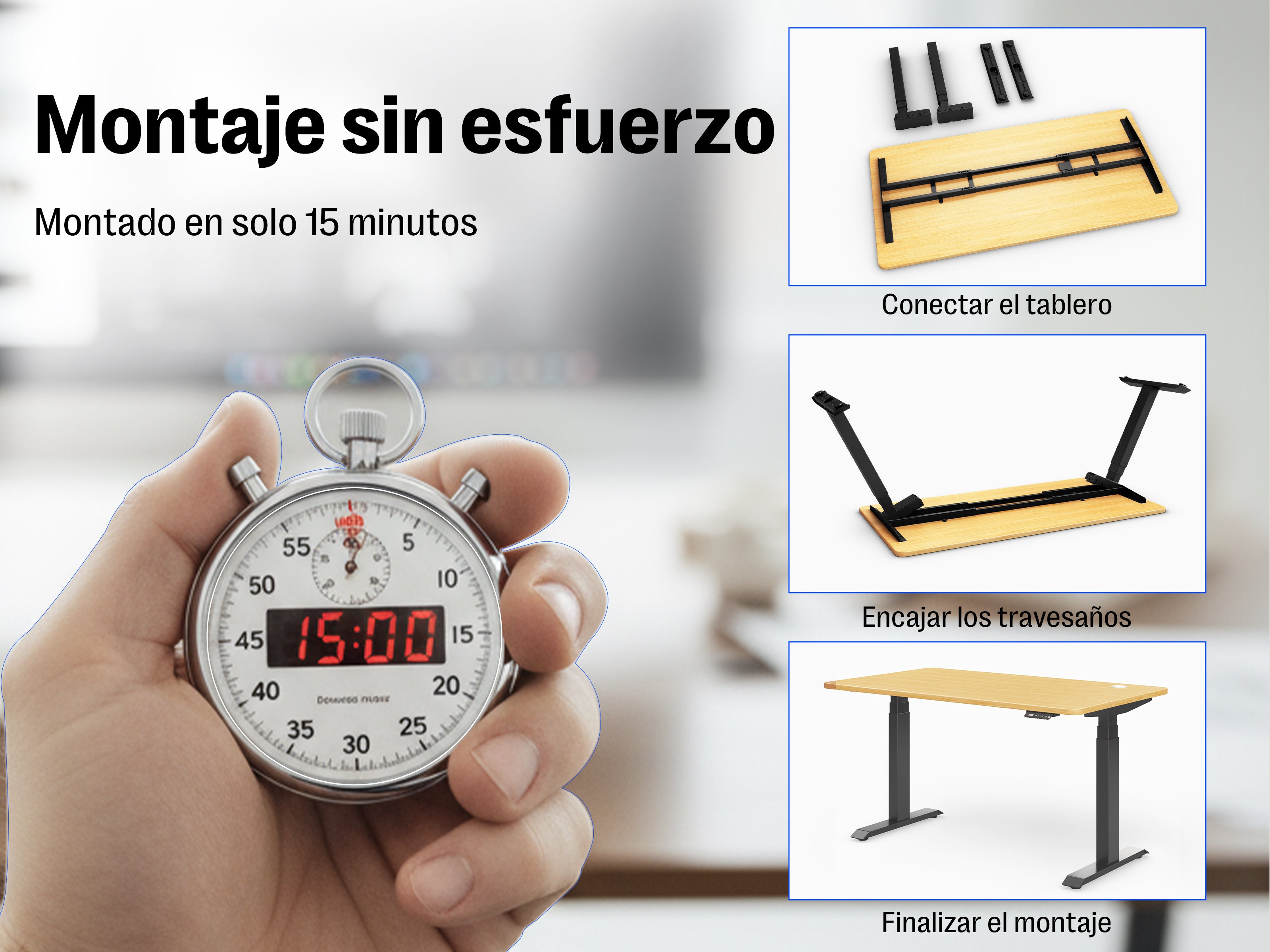 Maidesite T2 Pro Max - Base de escritorio eléctrica con altura ajustable