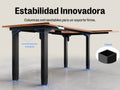Escritorio en forma de L de Maidesite, modelo Canvas, con 4 patas de altura regulable