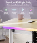 Escritorio Maidesite Rainbow de altura ajustable con tira de LED