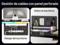 Escritorio Maidesite Rainbow de altura ajustable con tira de LED