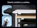 Escritorio Maidesite Rainbow de altura ajustable con tira de LED