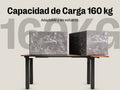 Escritorio en forma de L de Maidesite, modelo Canvas, con 4 patas de altura regulable