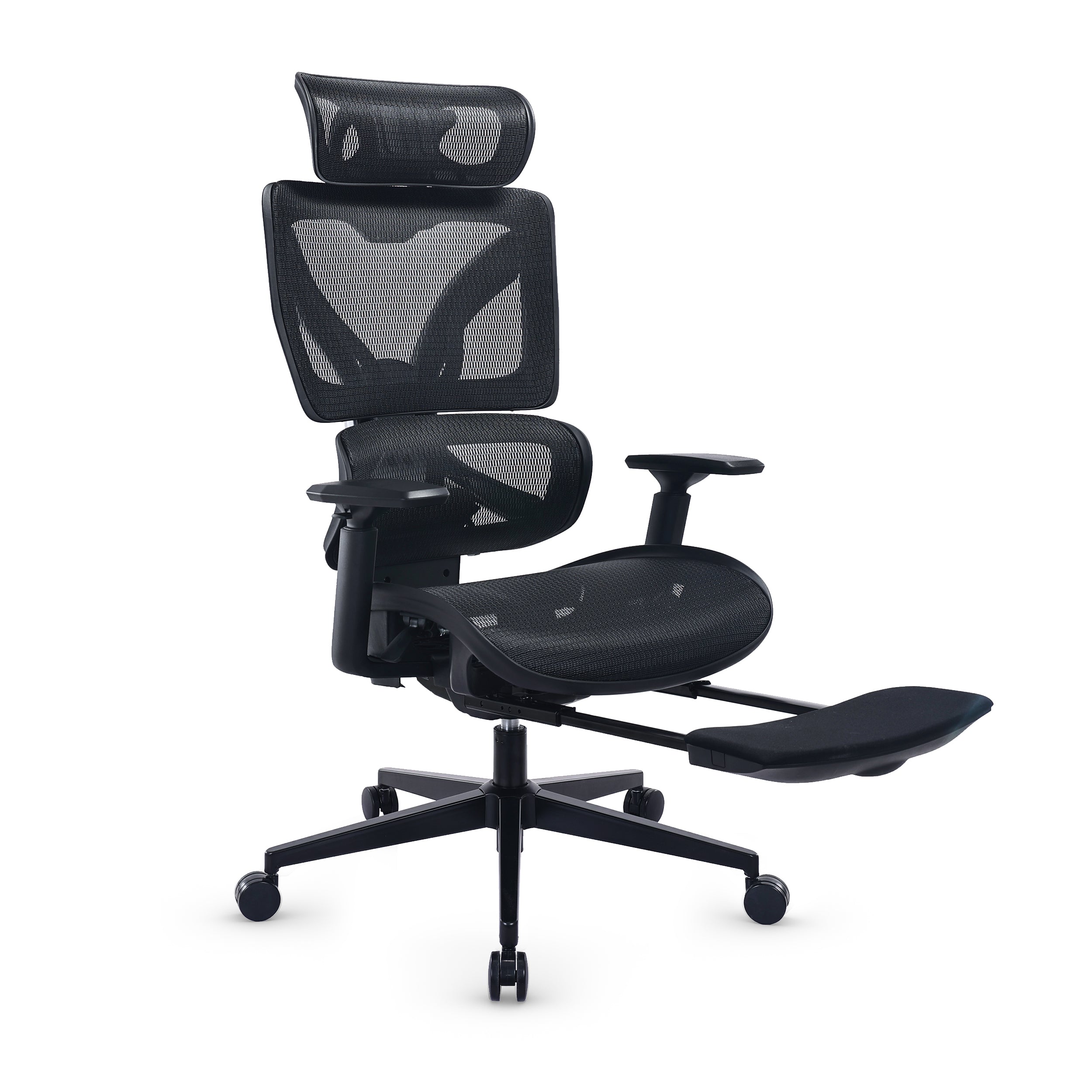 Silla de oficina ergonómica Maidesite EC6 con reposacabezas, respaldo y reposapiés