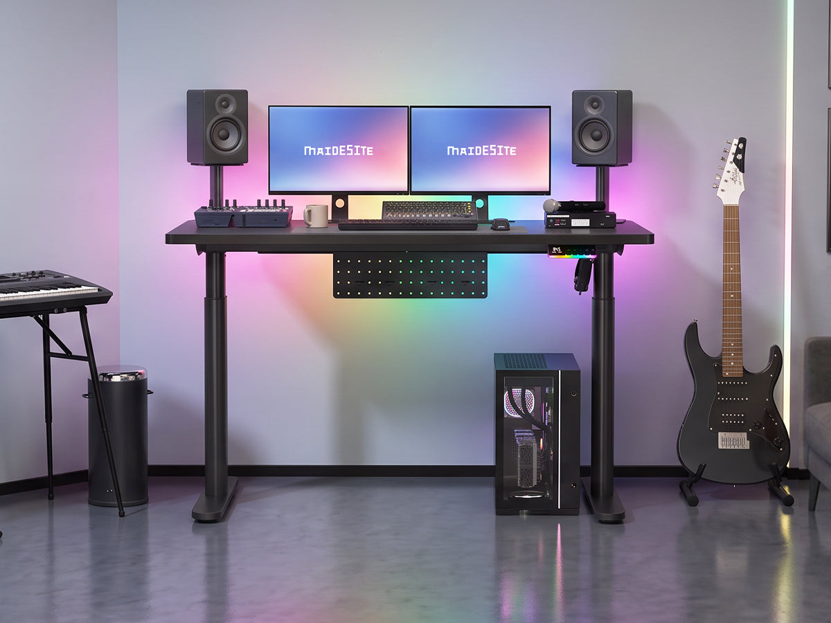 Escritorio Maidesite Rainbow de altura ajustable con tira de LED