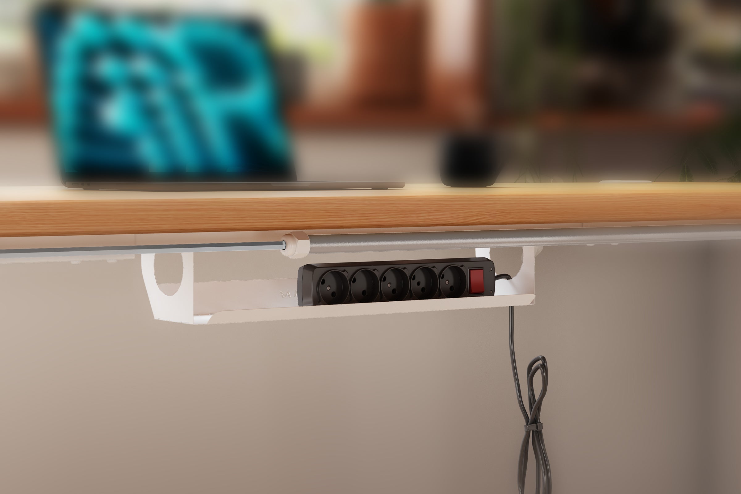 <p>Organizador de cables metálico</p>