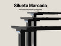 Maidesite Marco de Escritorio Elevable Regulable en Altura T2