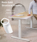 Escritorio Maidesite Rainbow de altura ajustable con tira de LED
