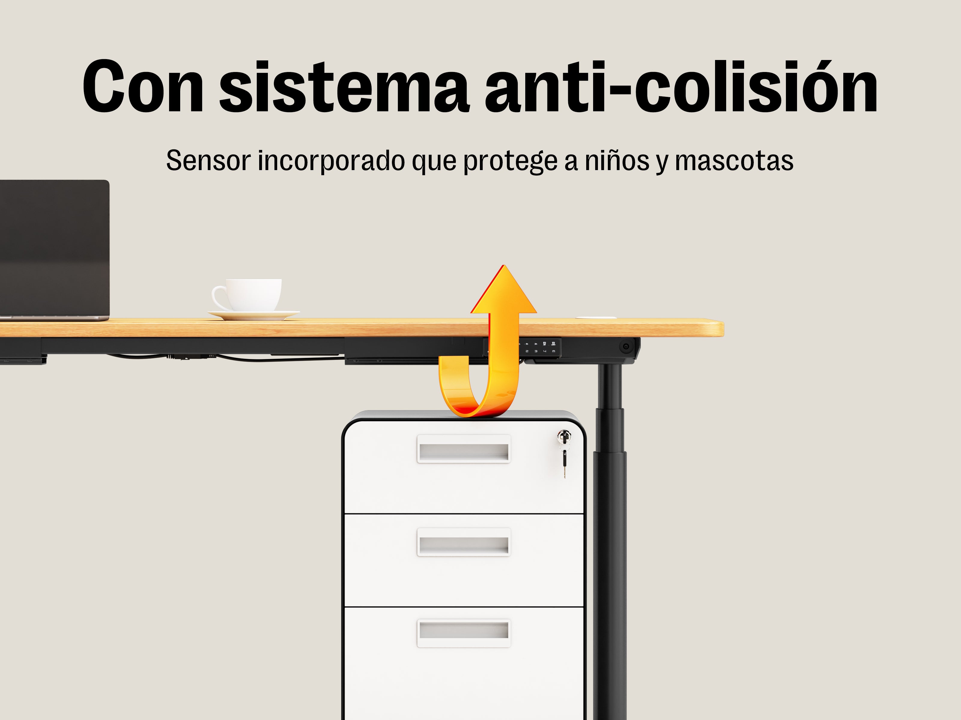 Maidesite TH2 Pro Plus/EL2 Plus Art-Marco de Escritorio Eléctrico Elevable en Altura