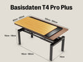 Maidesite T4 Pro Plus-Marco de Escritorio Eléctrico Elevable en Altura Doble Motor