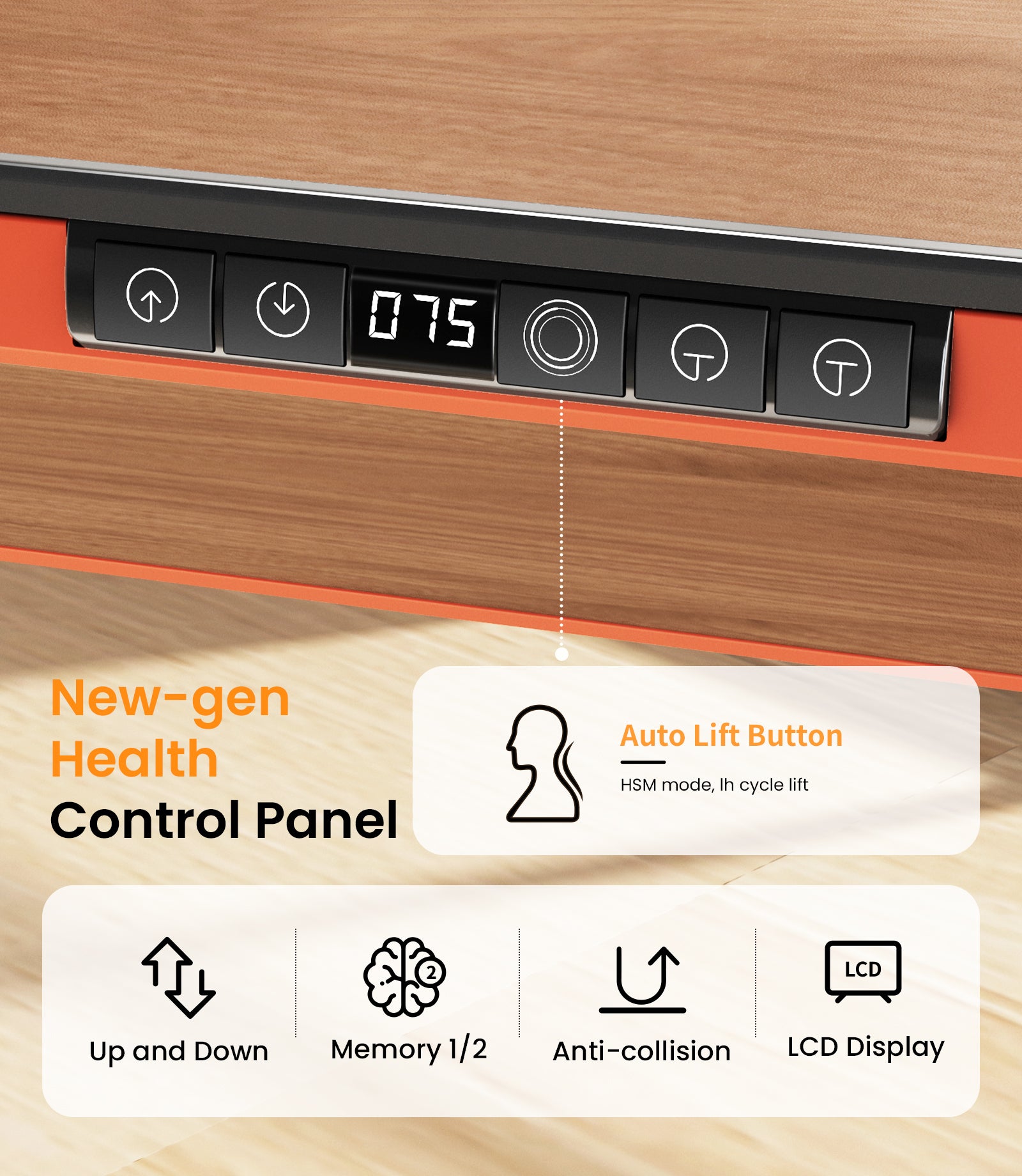 Maidesite Yoga - Escritorio regulable en altura con tablero