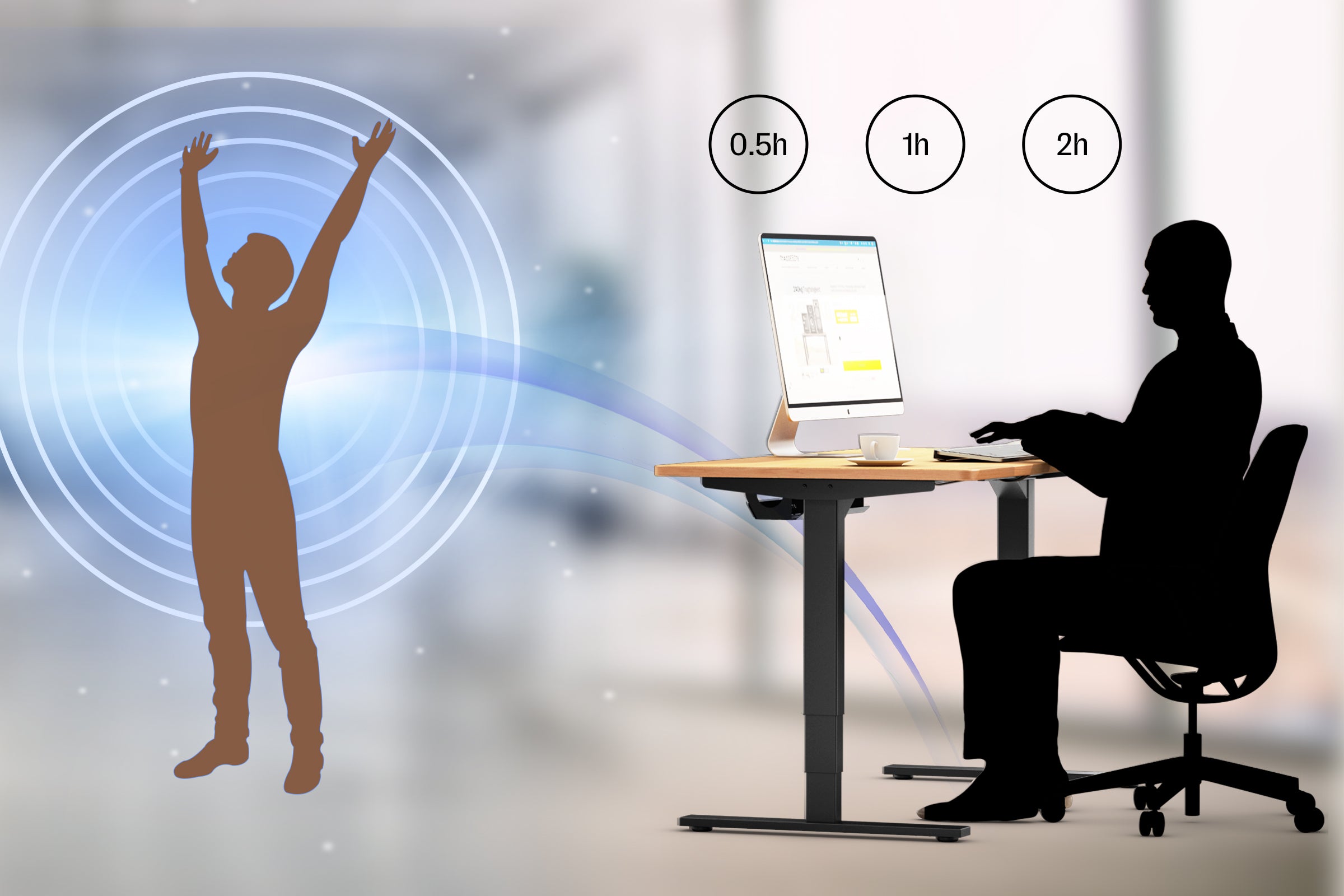 <p>Recordatorio para levantarse</p>