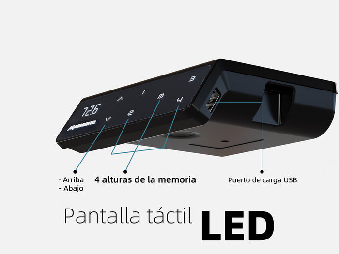 T1 Basic escritorio elevable con panel de control táctil LED