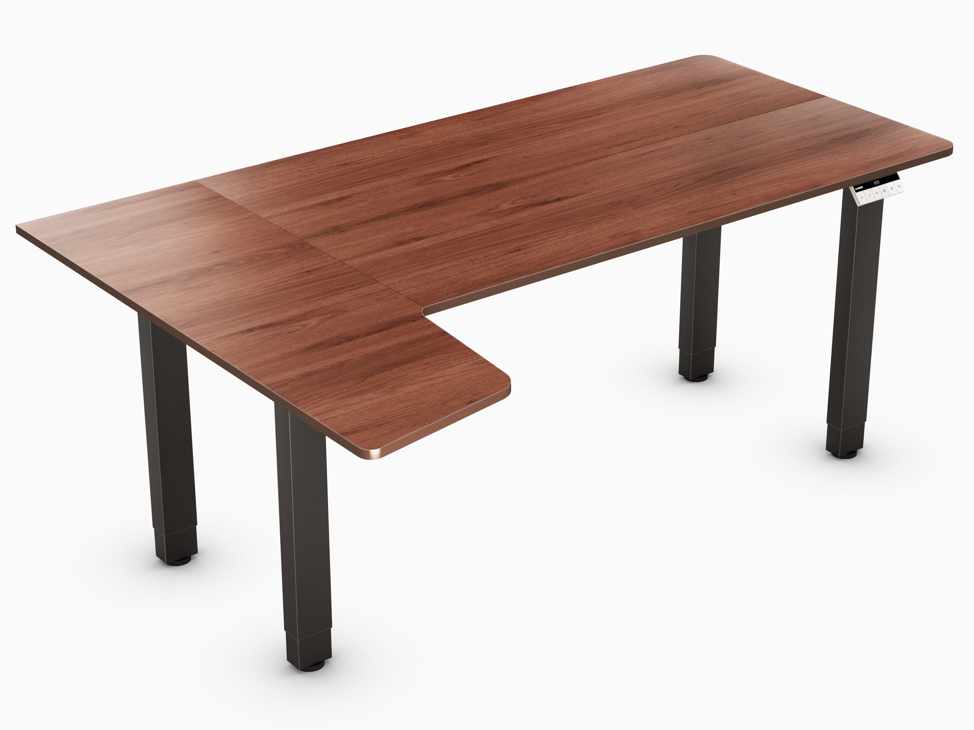Escritorio en forma de L de Maidesite, modelo Canvas, con 4 patas de altura regulable
