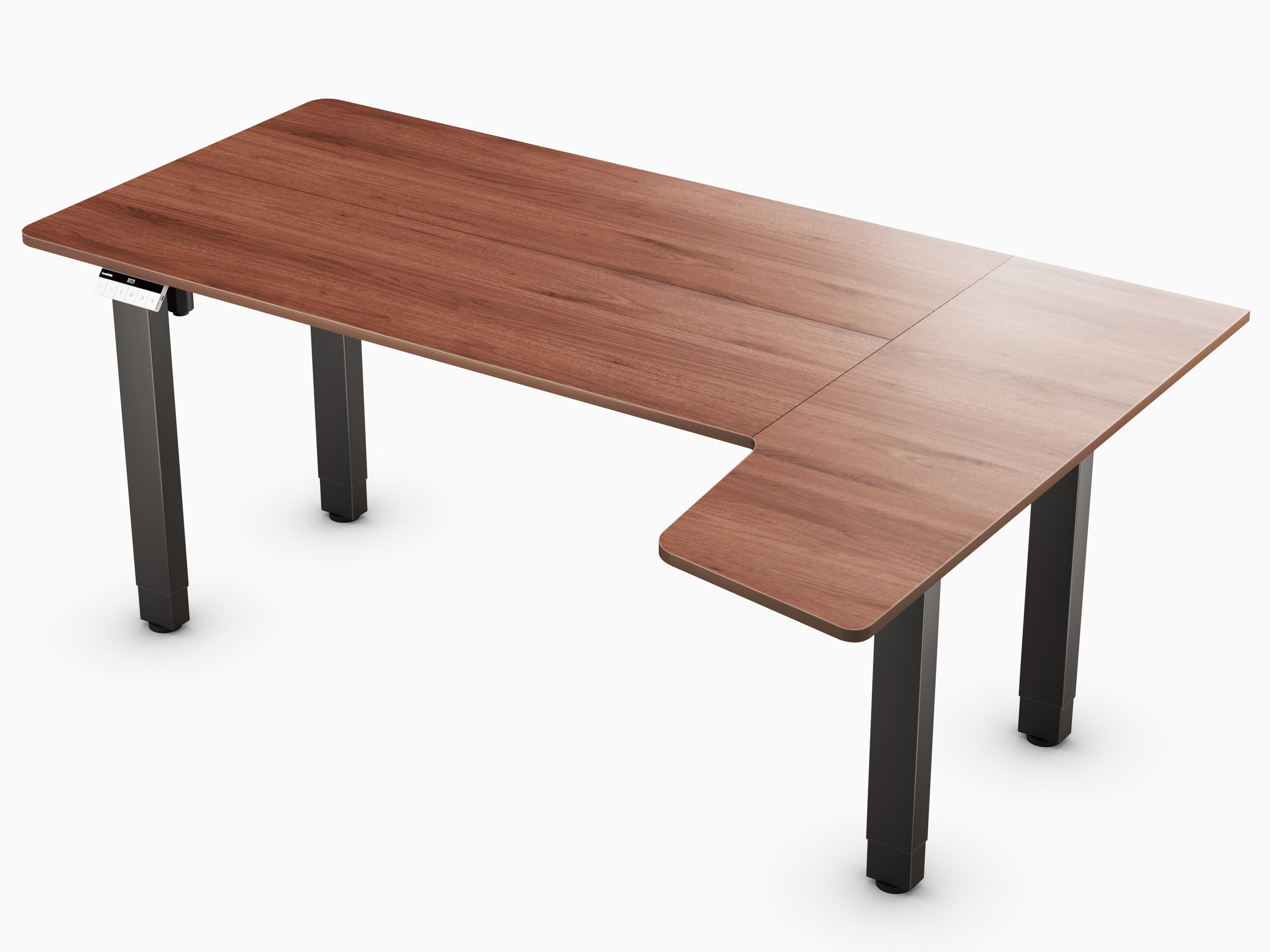 Escritorio en forma de L de Maidesite, modelo Canvas, con 4 patas de altura regulable