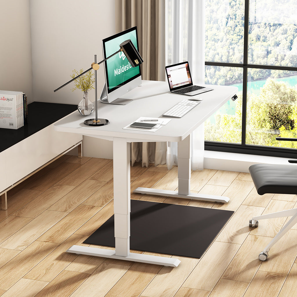Escritorio eléctrico minimalista regulable en altura 140x70cm Maidesite blanco S2 Pro Plus adecuado para uso doméstico y de oficina