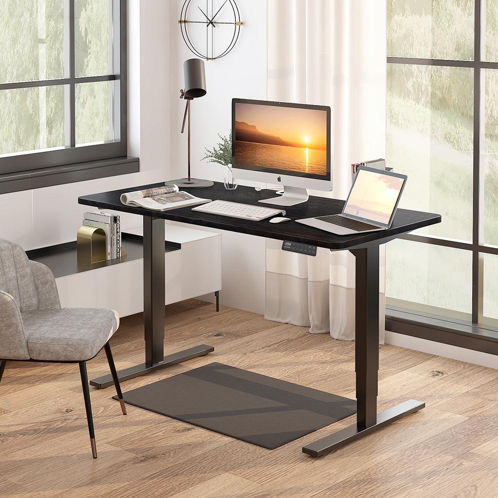 Maidesite T2 Pro Plus - Escritorio elevable eléctrico marco de escritorio negro y tablero de escritorio negro