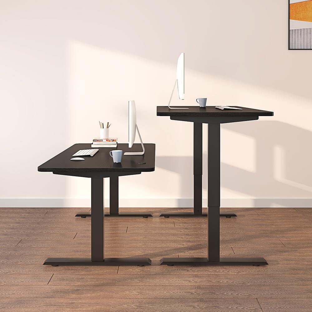 Maidesite escritorio eléctrico de altura ajustable negro es elegante y hermoso, ideal como escritorio de trabajo