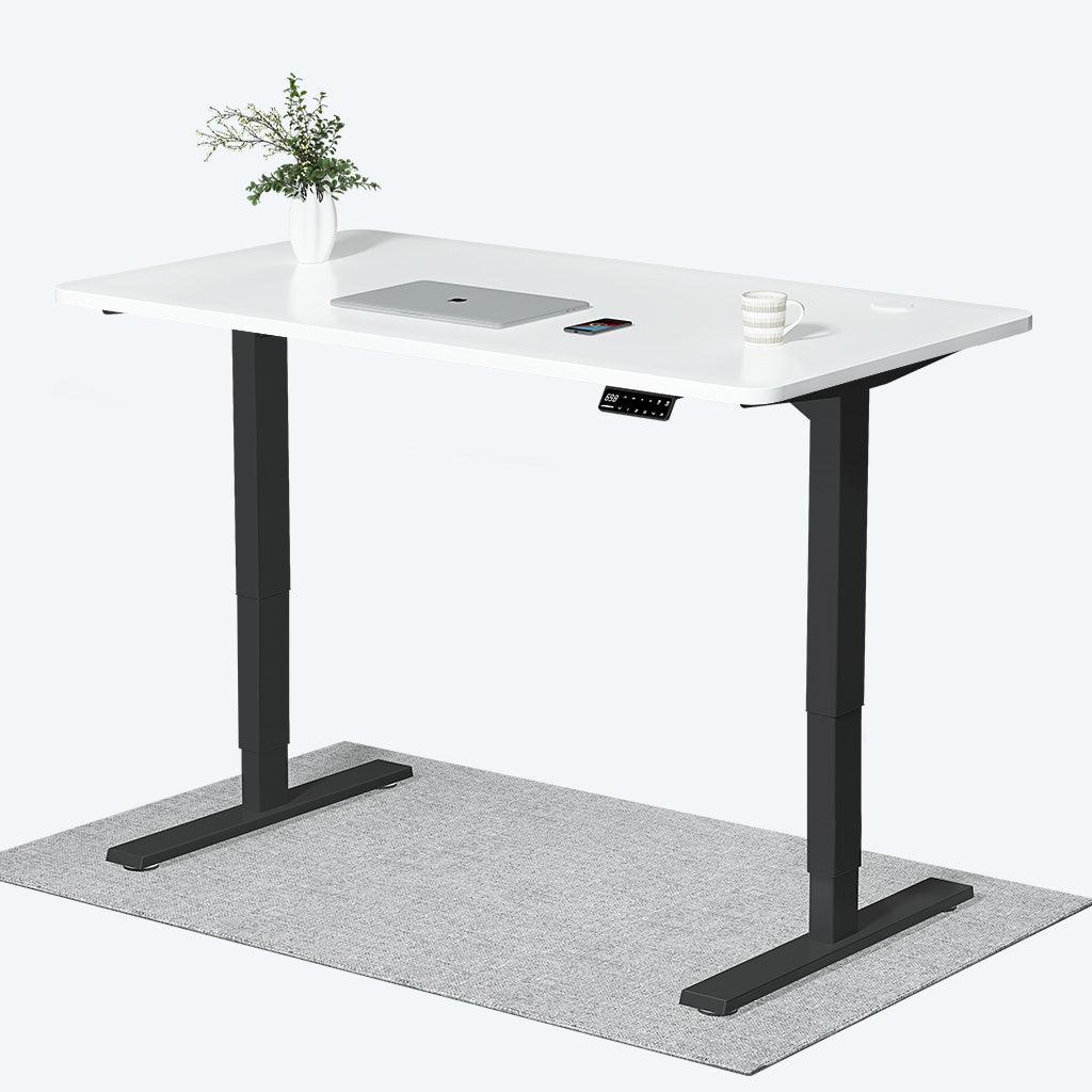 Maidesite color blanco y negro moderno Elegante escritorio eléctrico regulable en altura